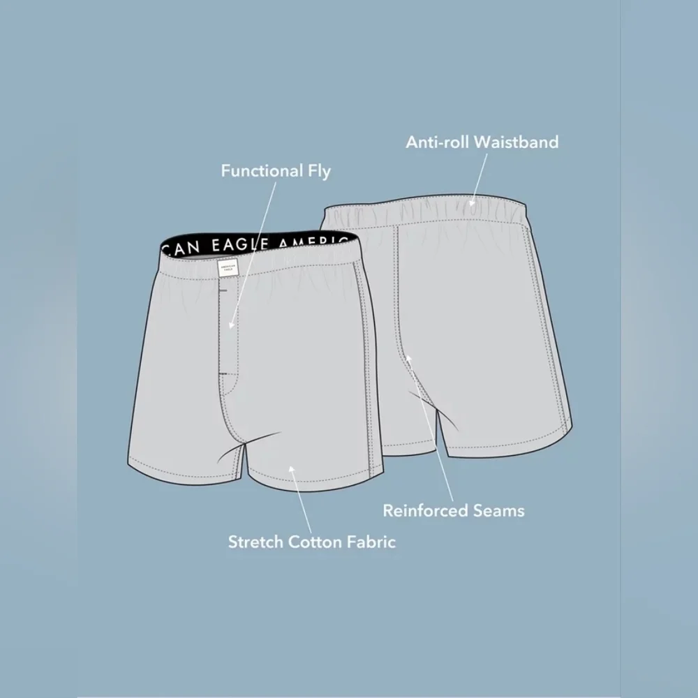 American Eagle | Santa Dance Stretch Boxer Short Size 32-34 NWOT